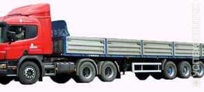 Scania · Длина платформы 13,6 метра, г/п 30 тонн