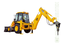 Гидромолот на базе экскаватора-погрузчика · 