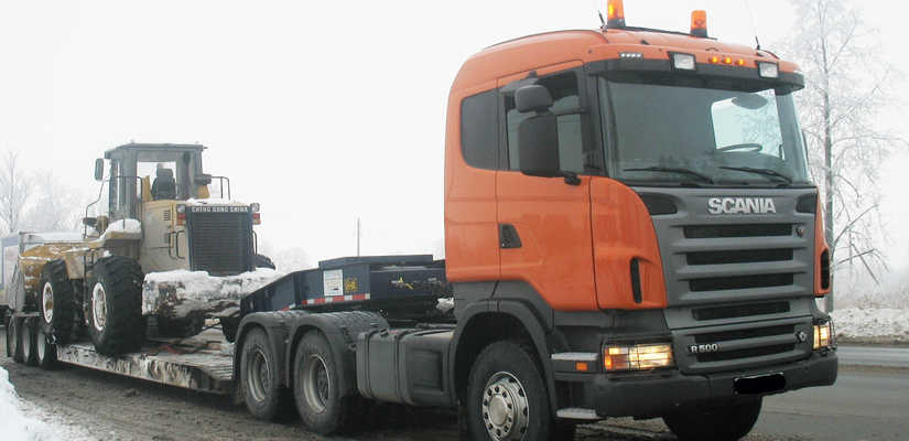 Scania · Осуществляем перевозку экскаваторов, тракторов, комбайнов