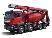 Бетоновоз · Автобетономиксер с выдающей лентой