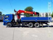 Камаз · 65117 Новый бортовой автомобиль КАМАЗ-65117 6х4 с кран манипулятором КМУ-150 ГАЛИЧАНИН