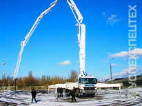 Автобетононасос ·  в технологически сложные конструкции