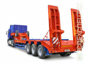 Перевозка негабаритных грузов · Грузоподъемность от 20 до 50 тонн, длина платформы от 16 до 26 м.