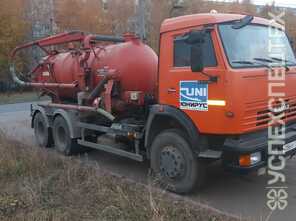 Камаз · Объем бочки 7,75 куб/м, длина шлангов до 20 м.