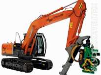 Гусеничный харвестер  · ЛТМ Лесник