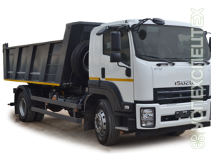 Isuzu  · Грузоподъемность 25 тонн, объем 16 кубов