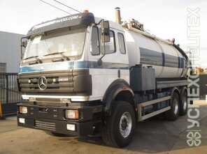 Mercedes · Объем цистерны 8 кубов, длина шлангов до 40 м