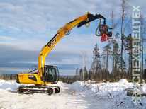 Гусеничный харвестер  · ЛТМ Лесник