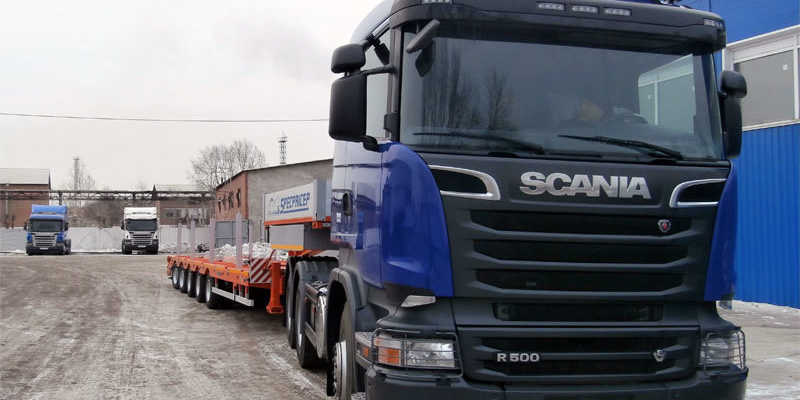 Scania · длина платформы 50 м