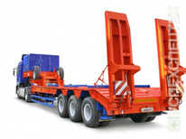 Перевозка негабаритных грузов · Грузоподъемность от 20 до 50 тонн, длина платформы от 16 до 26 м.