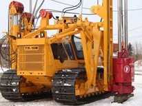 Сваебойные установки · Длина погружаемой сваи 12-14 м