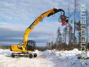 Гусеничный харвестер  · ЛТМ Лесник